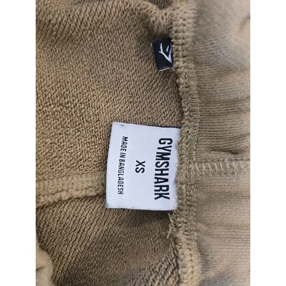 Gym Shark Brown Thick Pocketed Joggers Size XS Preloved - Picture 8 of 9